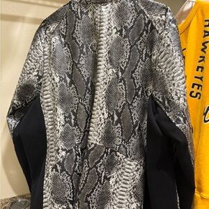 Avenue Monochrome Snakeskin Jacket